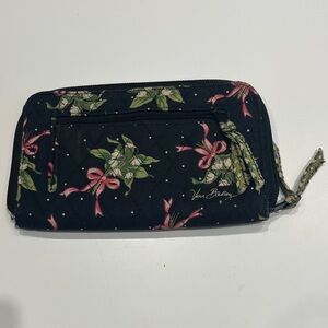 Vera Bradley Black and Pink Floral Wallet